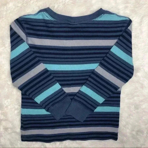 Circo Striped Shirt Long Sleeved Stripes Blue, Grey, & Black Size 4T - Picture 13 of 16